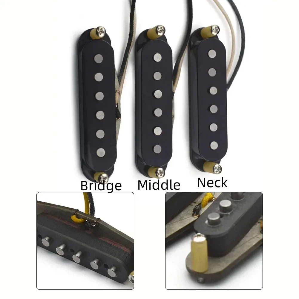 Electric Guitar Pickup Guitar Pickup Guitar Pickup Neck Middle Bridge Pickup Alnico 5 For Electric Guitar High Quality