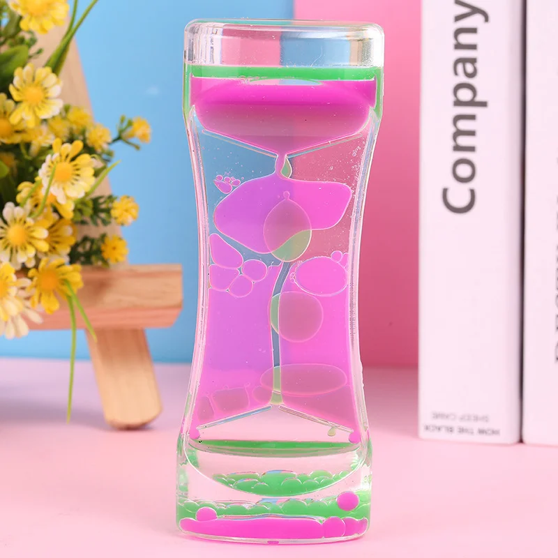 1PC Liquid นมสีน้ํามัน DROP TIMER การเคลื่อนไหว Sensory ของเล่นความเครียดบรรเทา Props Home Office Desktop Decor