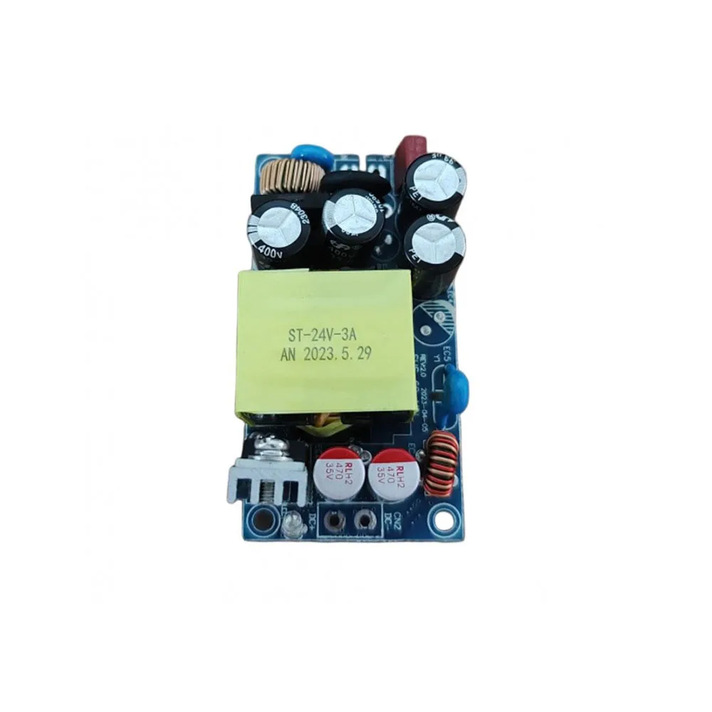 24V 3A Switching Power Supply Module AC110-240V to DC24V 3A Power Supply Board 72W High-power with Short-circuit Protection