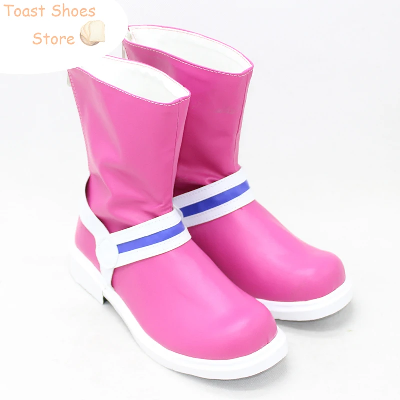 Zapatos de Cosplay de Chichi, accesorios de Cosplay de Anime, zapatos de cuero PU, botas de Carnaval de Halloween, utilería de disfraz