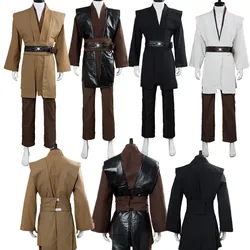 Anakin Cosplay Costume Fantasia Men Uniform Jedi Clothes Movie Space Battle Adult Cloak Outfit Halloween Party Carnival Suit