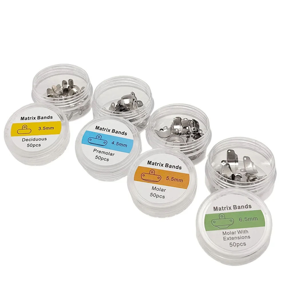 

Dental NITI Matrix Bands Ring Garrison Style Matrix Clamp Clip Sectional Contoured Matrices Dentist Tool