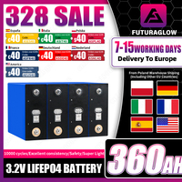 EU US STOCK 3.2V 360Ah LiFePO4 Battery 10000+ Cycles Brand New for Camping RV Boats Yacht Golf Carts Forklift Solar Cells NO TAX