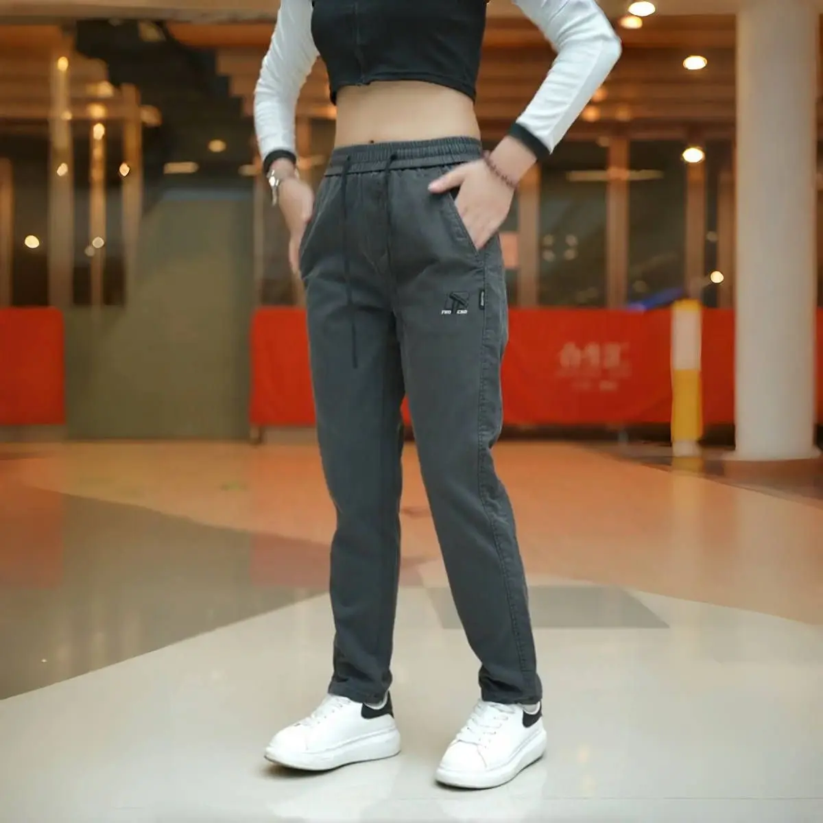 

Ele Men's Casual Straight Leg Pants Loose Fit Spring Autumn Sle Faionable Long Trousers Busin Gentleman Sle