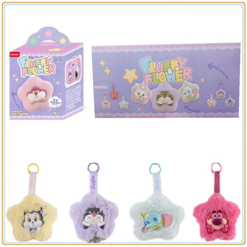 

In stock original miniso Disney Mao Mao Ji Flower Party Pendant Strawberry Bear Road West Fa Cat Yi'er Donkey Blind Box Toy Gift