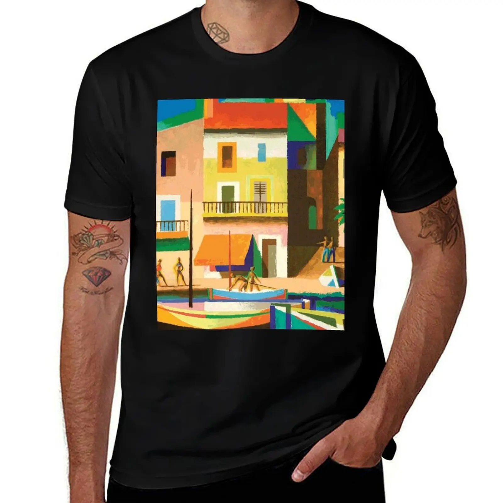 

Vintage French Riviera T-Shirt man t shirts for men casual t shirts designer man t shirts high quality luxury brand T-shirt