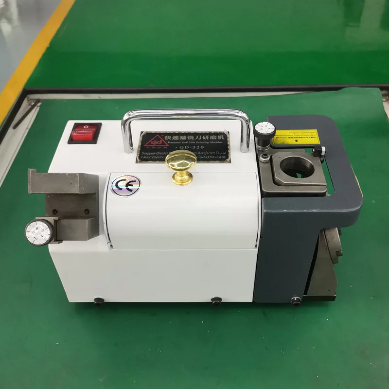 

220V Electric End Mill Grinder Metalworking Tool for Grinding 2/3/4/0 Edge Milling Cutters 3-20mm GD-320