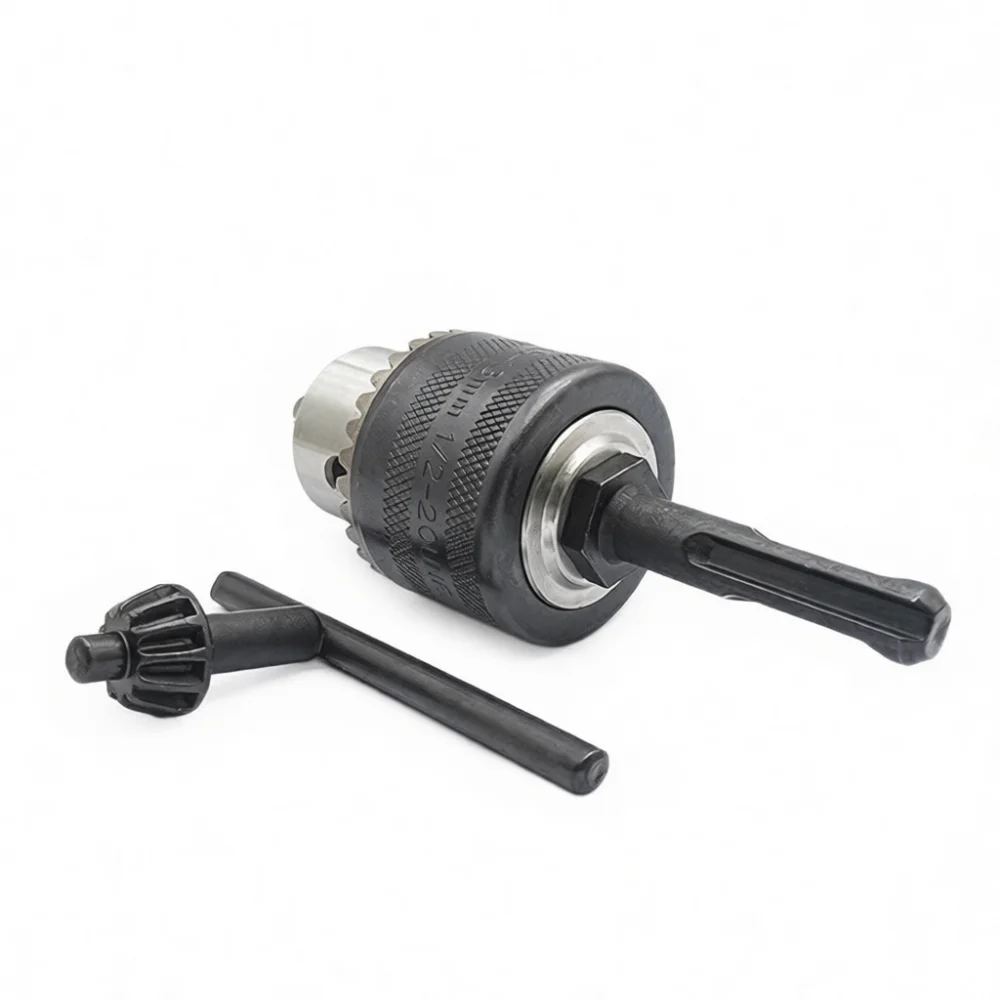 Quick Change Drill Chuck Adapter Kit 1 2 Inch Interface Alloy Three Jaw Clamping Tool For Electric Hammer Construction Repair