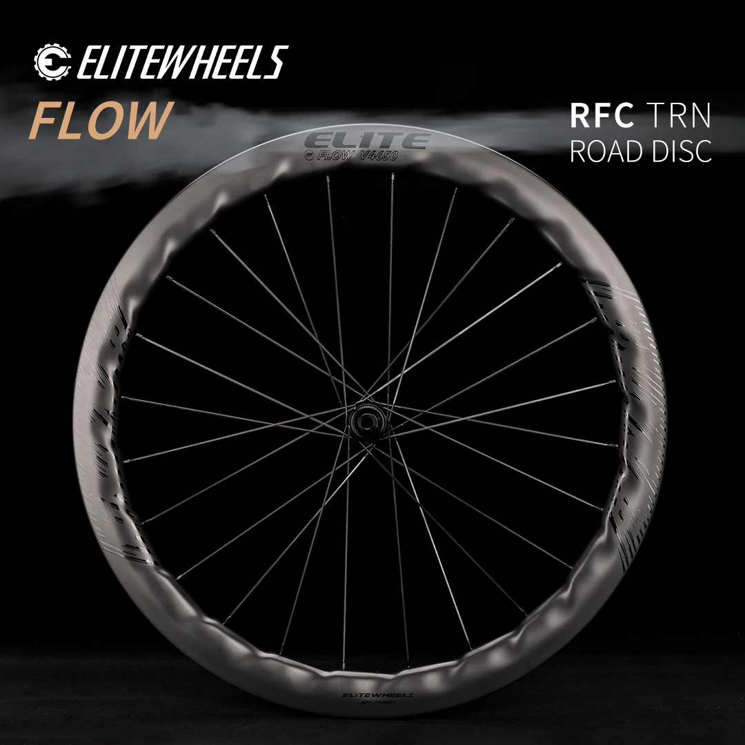 

ELITEWHEELS AERO Road Disc Carbon Wheelset 28mm Width 50mm Depth Rims RFC TRN Center Lock Or 6 Bolt Lock Hub Cyclocross Cycling