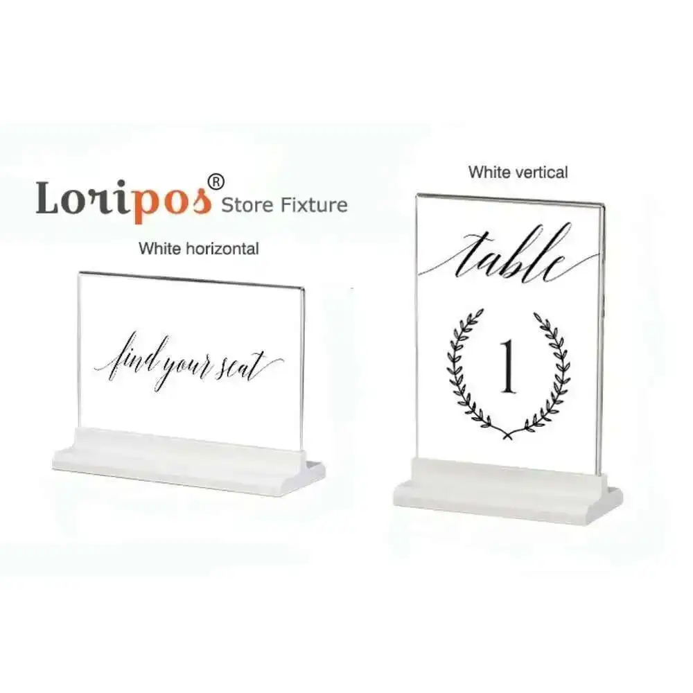 

1pcs A5 Acrylic T-shape Desk Sign Holder Card Display Stand Table Menu Service Label Office Club Business Restaurant