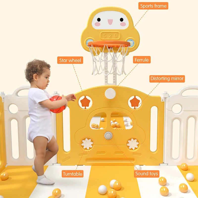 Children Plastic Slides Kids Products Toddler Play House Baby Ball Pool Playhouse Amusement Park Indoor Playground Equipment Set