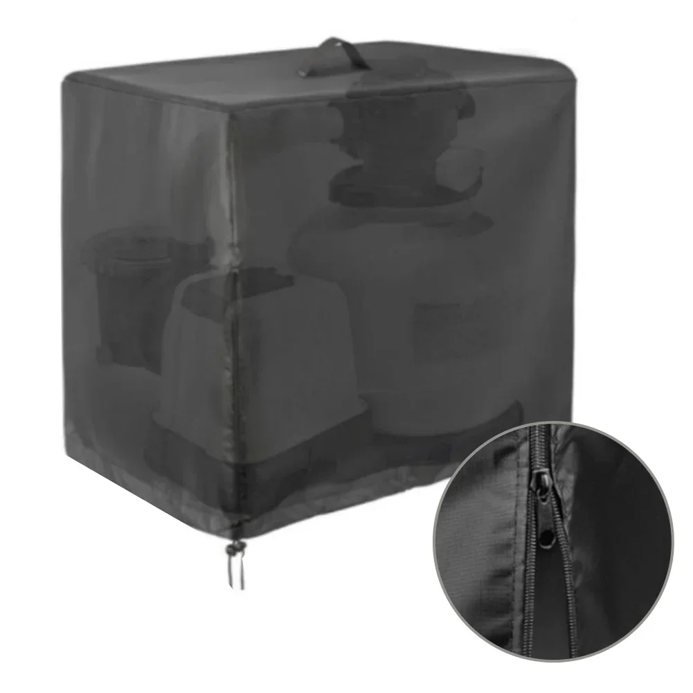 Stylish Black Design Sand Filter Cover for Intex Krystal Clear Pool Pump Enhance the Visual Appeal of Your Pool Area