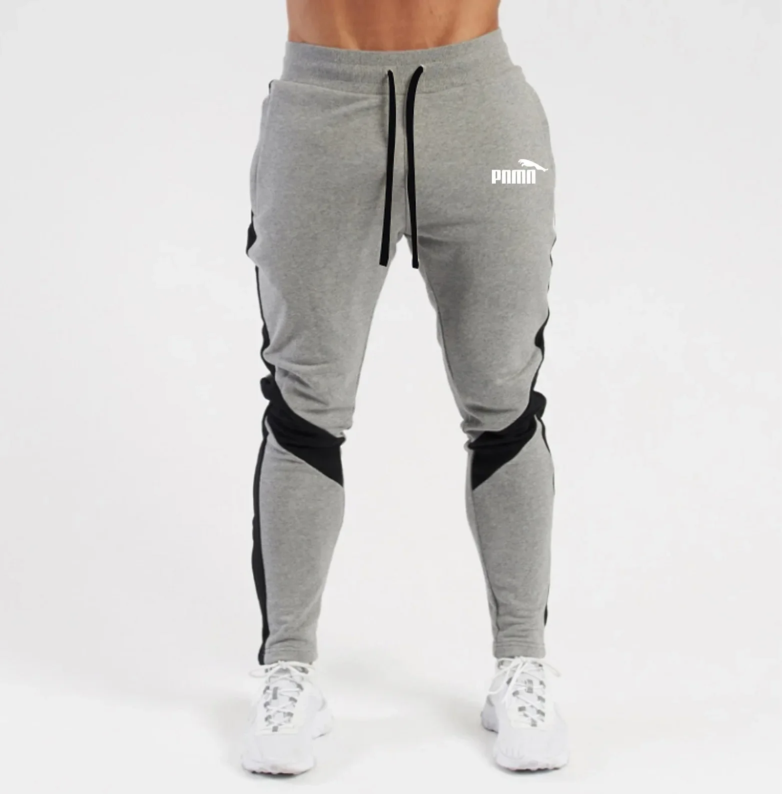 Pantalones de Jogging informales para hombres, pantalones de chándal deportivos para correr, pantalones de chándal de algodón, pantalones de moda ajustados para culturismo, nuevo