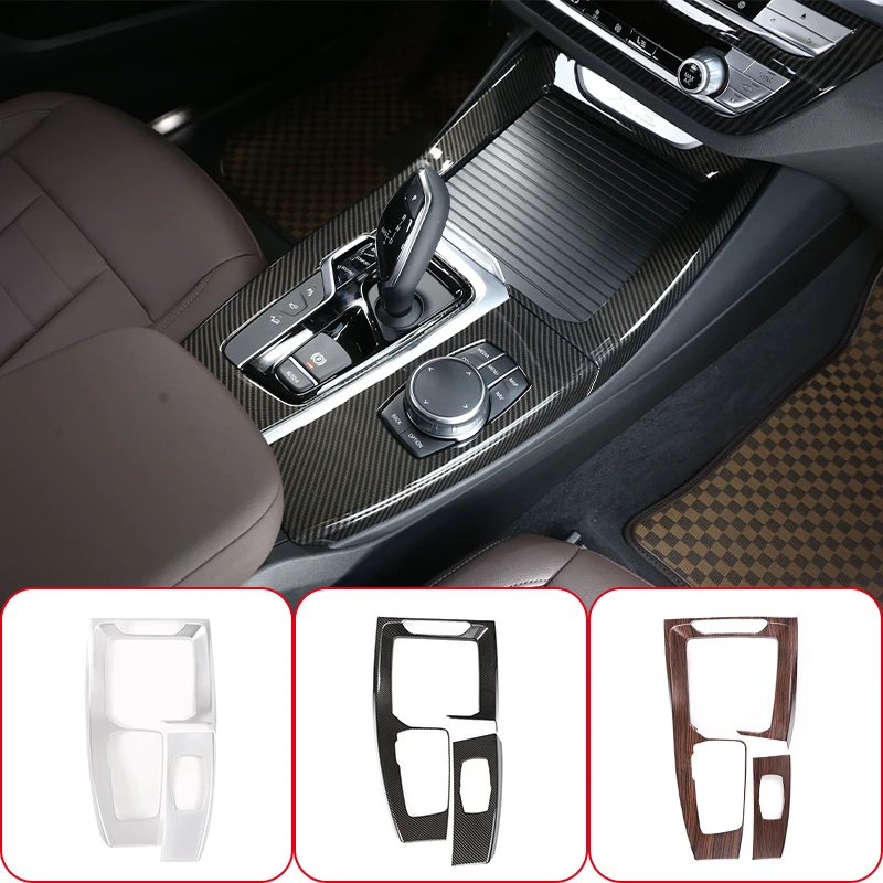 

Carbon Fiber Color Car Center Console Gear Shift Panel Decoration Sticker Trim For BMW X3 X4 G01 G02 2018-2021 LHD ABS Interior