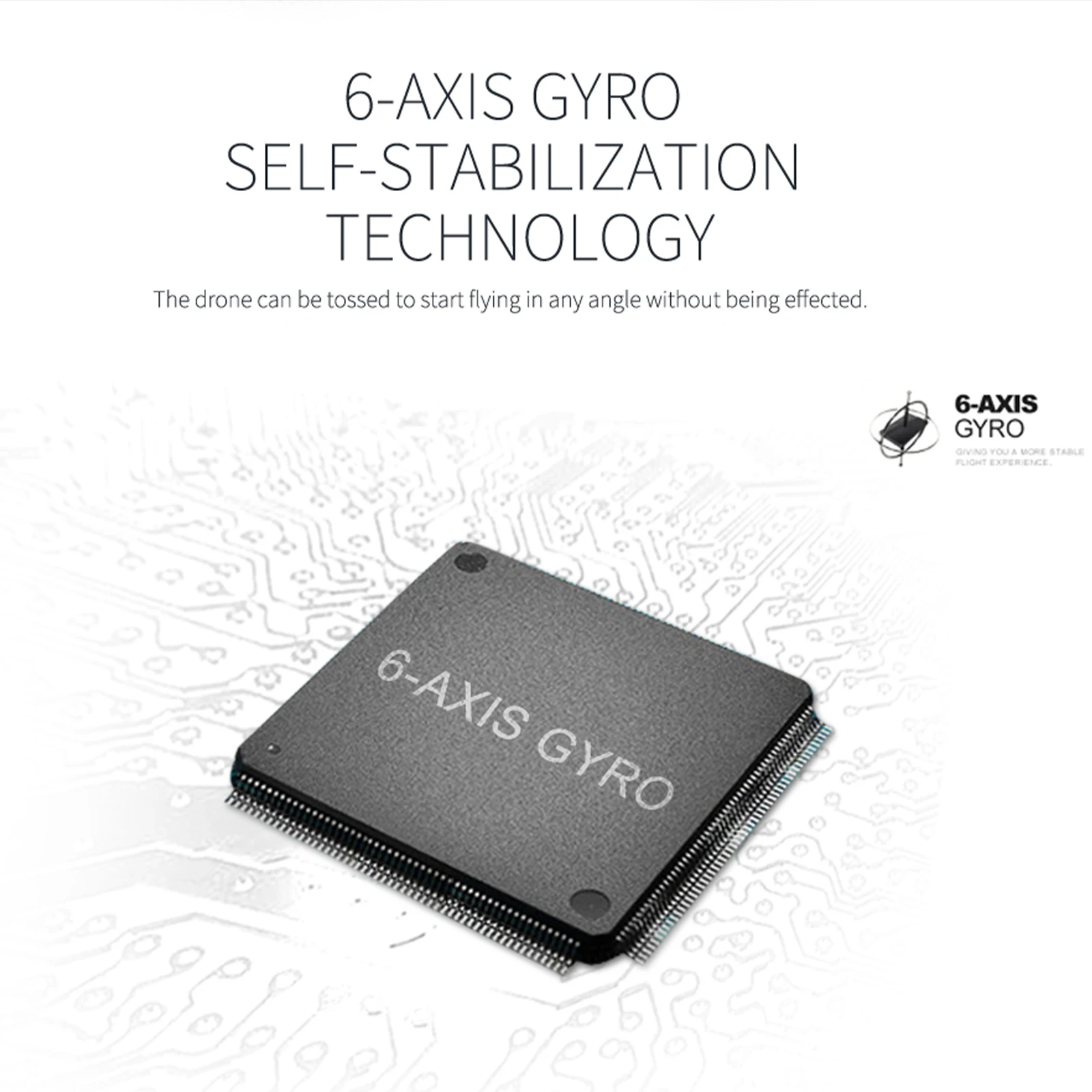 Mini drone UFO de 2,4 GHz: modo sin cabeza de 6 ejes, 360 °   Flips y control remoto LED, juguete de avión con retorno de una tecla, regalo para niños