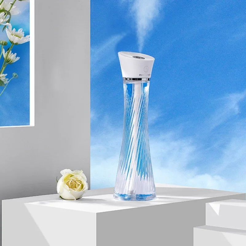 Small USB Desktop Humidifier 250ml Quiet Portable Cool Mist for Office Home Car Indoor