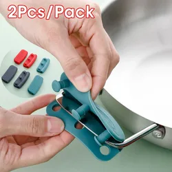 2 pezzi in silicone resistente al calore manico per pentola antiscottatura antiscivolo padelle da forno ciotola pentole maniglie morsetto gadget da cucina supporti