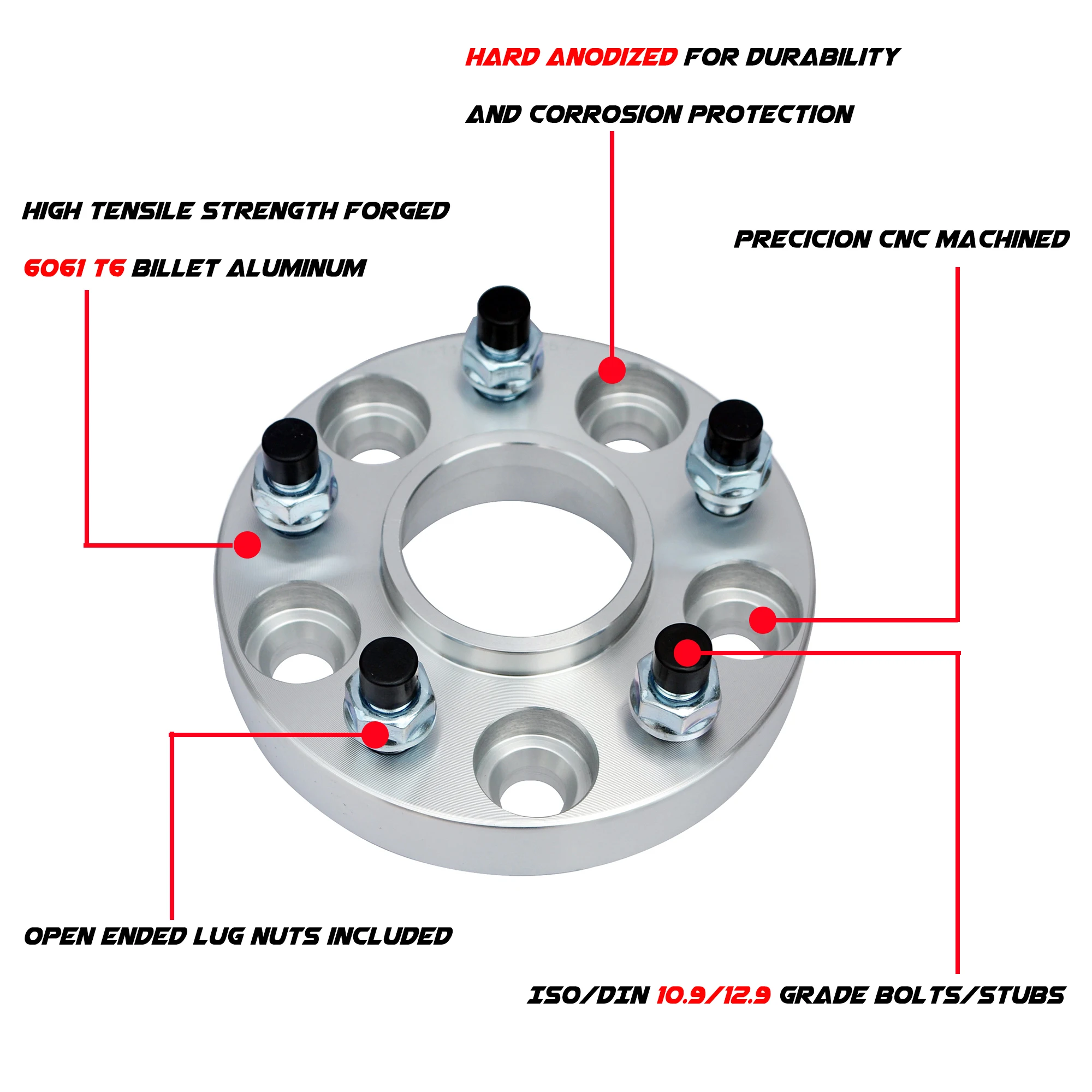 tough2 Pcs|PCD 5x114.3 5x4.5|CB 67.1mm|Thick 25mm Car Wheel Spacer For Mitsubishi Eclipse,Outlander,Galant,L300,ASX,Magna,Triton