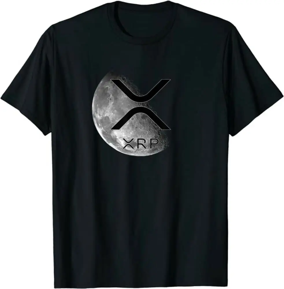 XRP Ripple Digital Token Cryptocurrency Coin Logo Mooning   T-ShirtsUnisex Summer Luxury Brand Oversize