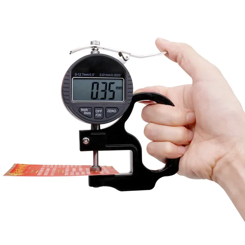 

0-12.7mm digital micrometer thickness gauge / gauge / meter is suitable for paper film cloth tape