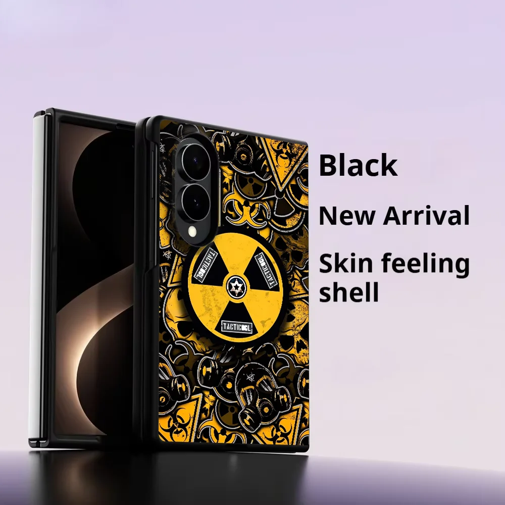 Case for Samsung Galaxy ZFold8 Z Fold8 Wide ZFold Wide Z Fold 8 Luxury Phone Cover Retro Nuclear Warning Sign