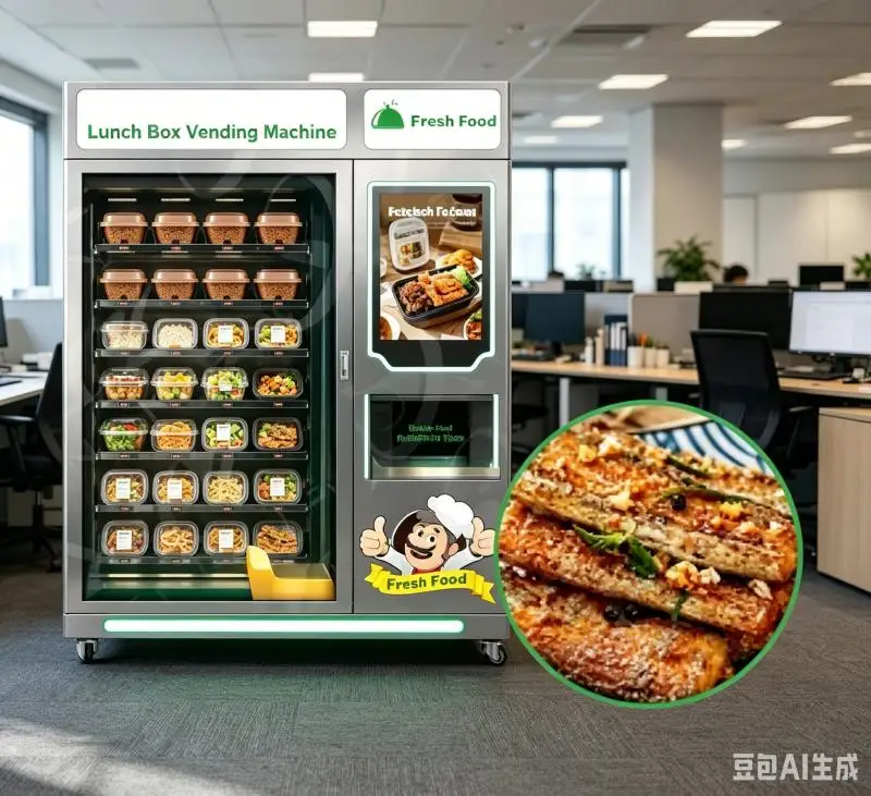 Automatic Touch Screen Cold & Warm Food Vending Machine with SDK 112-224pcs Capacity Multi-Payment Customized