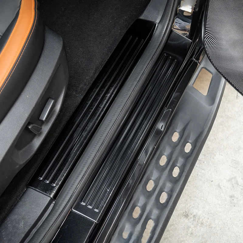 For Ford Ranger 2023 2024 2025 2026 Stainless Steel Car Door Sill Strip Trunk Bumper Fender Protector Decoration Accessories