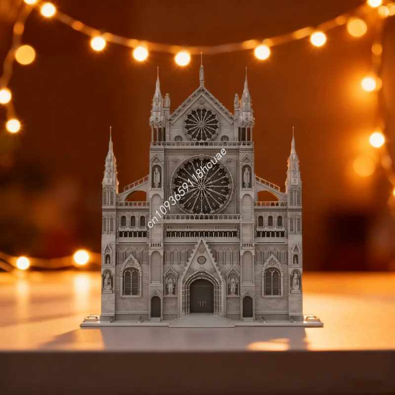 

7308 шт. MOC готический собор фасад архитектурная модель строительные блоки строительство DIY рождественские подарки идея игрушка дети день рождения