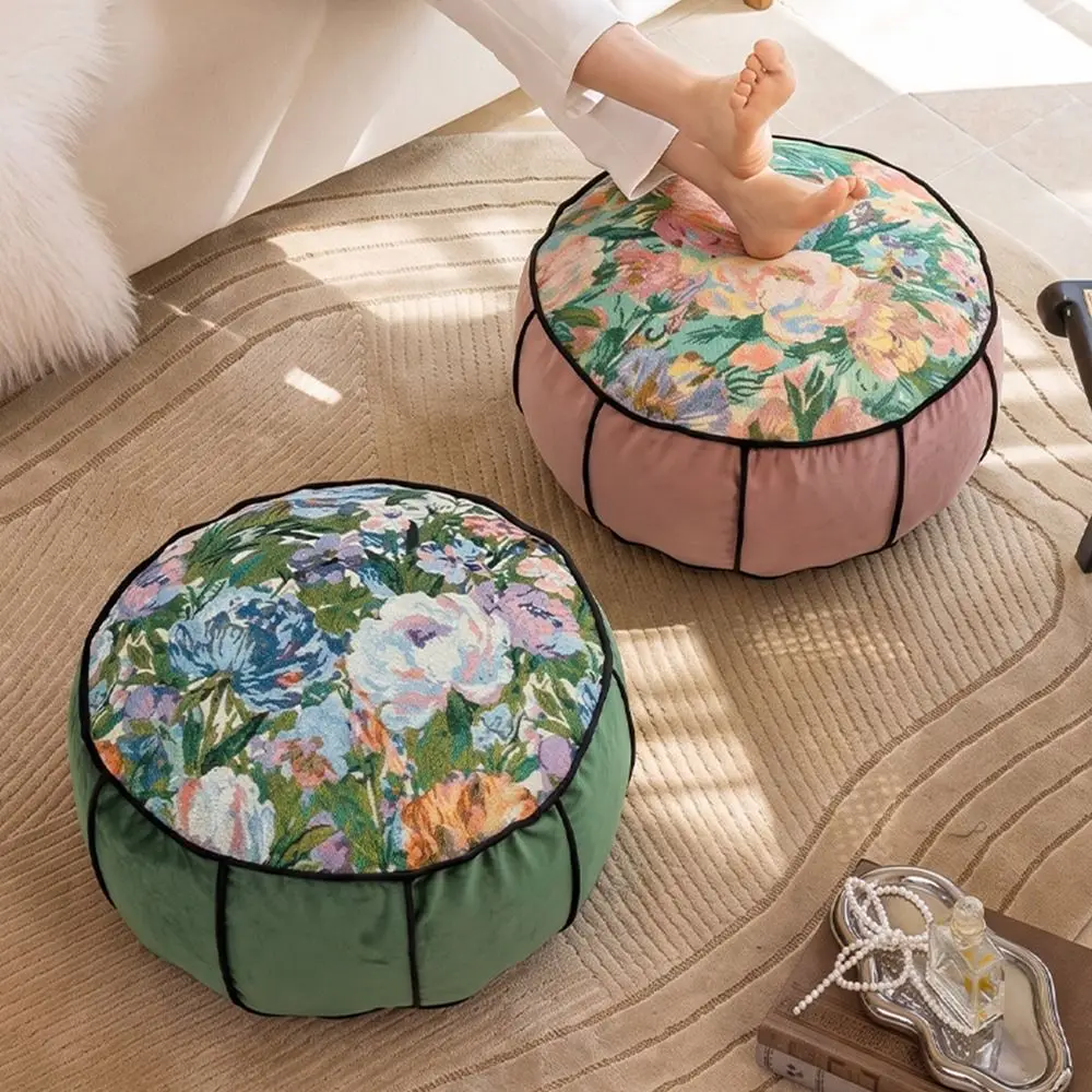 Jacquard Fabric Lazy Cushion Washable Warm and Cozy Home Seat Cushion 10 Colors Available Non-slip Bottom Home Cushion