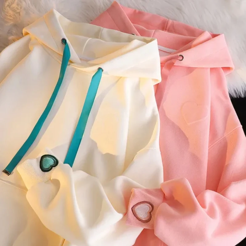 

Мужская толстовка свободного кроя 2300 Pou, модная весенне-осенняя верхняя одежда, повседневная удобная молодежная одежда с вышивкой