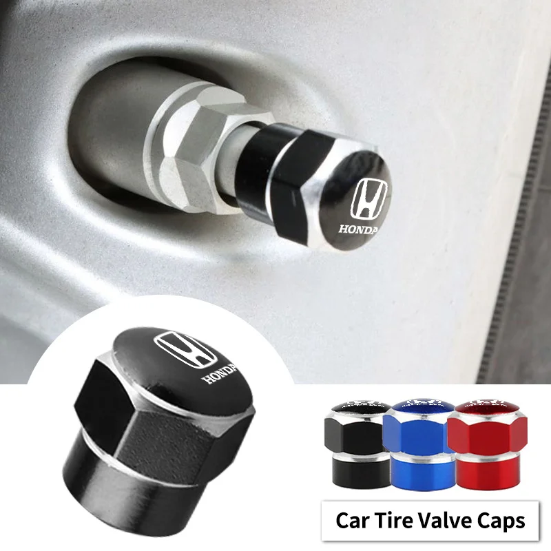 

Car Wheel Tire Rim Valve Stem Caps Cover For Honda civic accord fit jazz pilot CRV odyssey passport city shuttle HRV Accessories