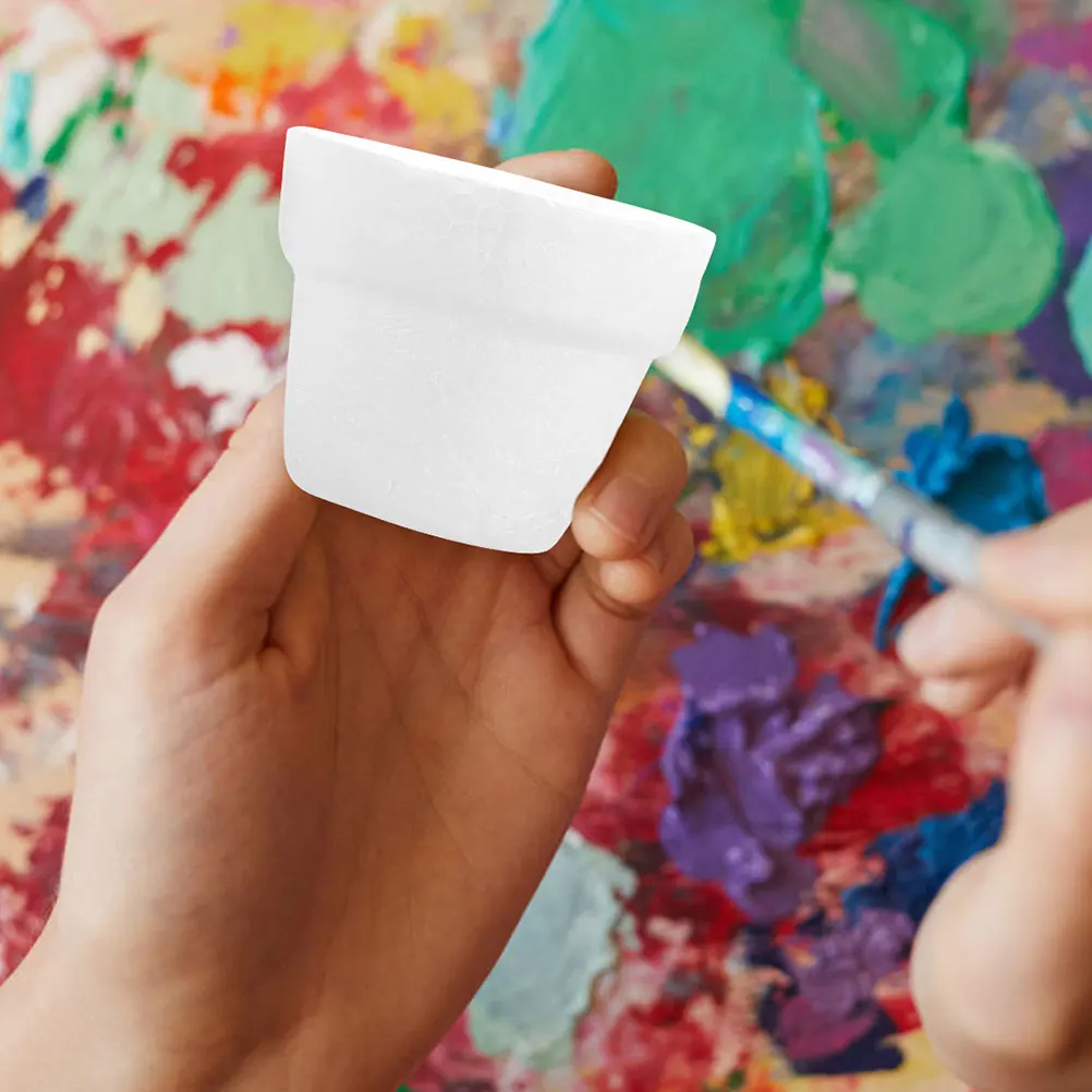 

8pcs Flower Pot Floral Arrangement Supplies Bonsai Plant Craft Decoration Solid Diy Art Planter Insert Wedding Craft Ball