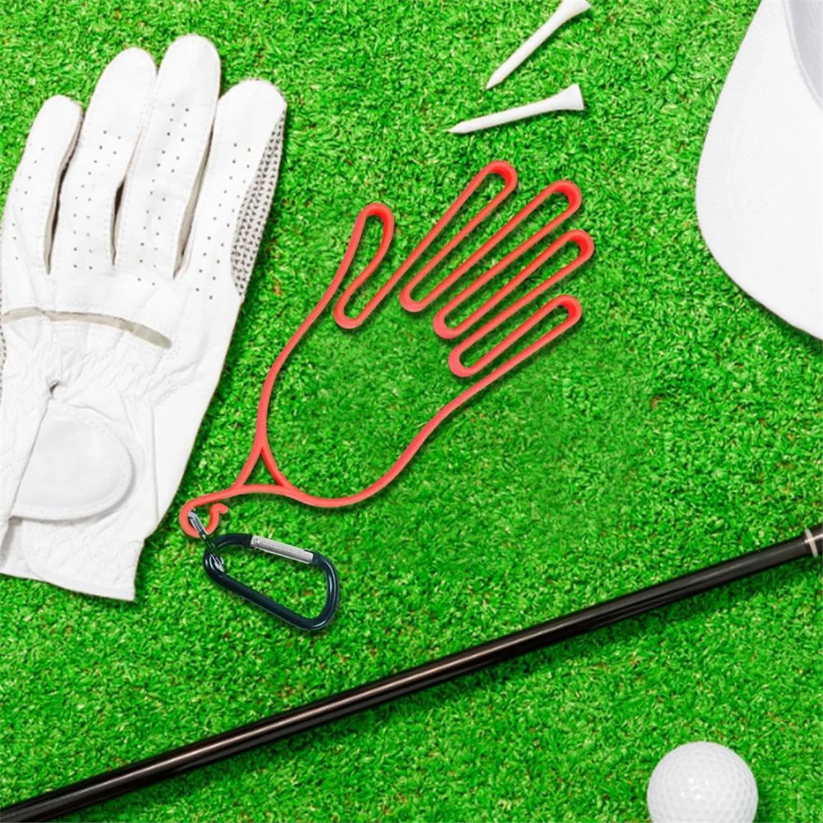 

Portable White Glove support rack for men&women golfers the drying of gloves