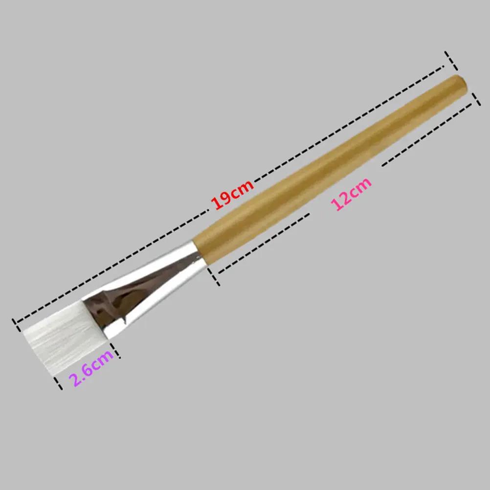 2Pcs Mask Brush for Face Professional DIY Skincare Tool Wooden Long Handle Smooth Coverage Nose Eyes Area view 5