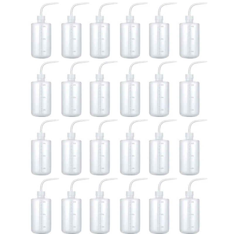 

24Pcs 500Ml Wash Bottle Plastic Squeeze Bottles for Liquids Bottle Lab Wash Bottles Economy Plastic Squeeze Bottle