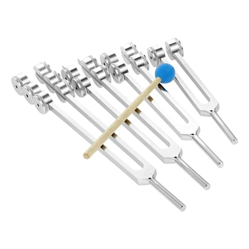 

Metal Tuning Forks Diapason Therapy Medical Forks Set Sound Healing Health Tuning Fork Chakras Resonance Percussion Instrument