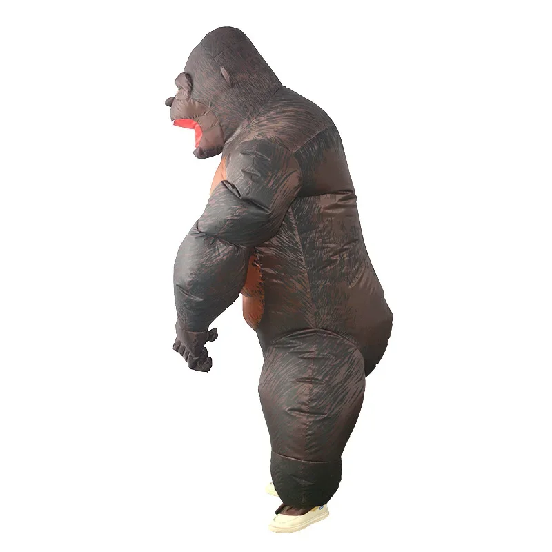 Inflatable King Kong orangutan Costume Cosplay costume Mascot Animal Monkey For Halloween Purim Carnival Fancy Dress Adult Kid