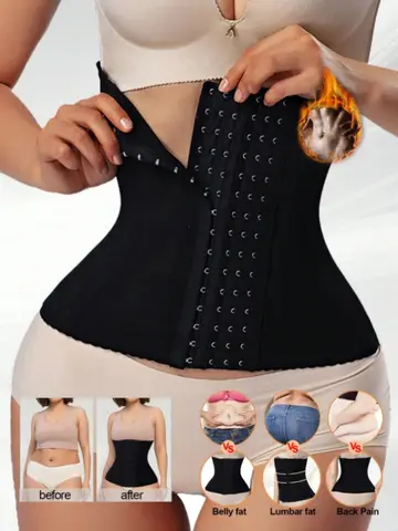 1 Pc Women's Steel Boned Waist Trainer 7 Steel Bones Body Shaper Corset for Slimming Flat Belly Postpartum Shapewear Mod