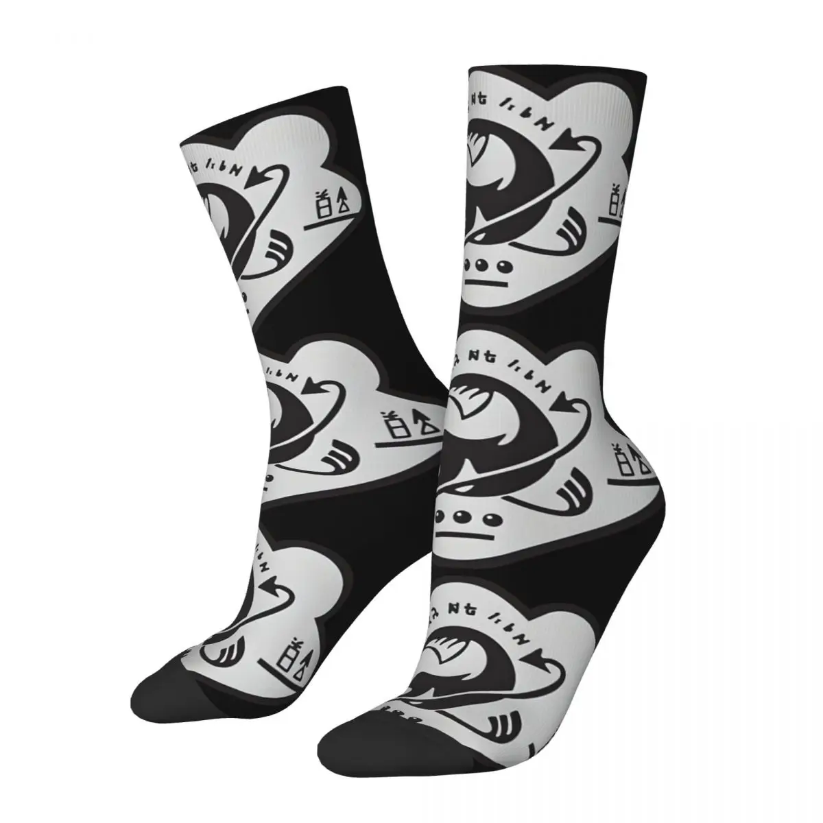 

Hip Hop Vintage Funny Crazy Men's compression Socks Unisex S-Splatoon Harajuku Seamless Printed Funny Novelty Happy Crew