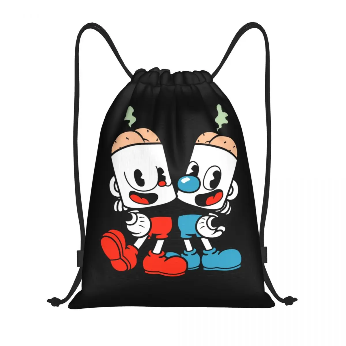 Mochila con cordón de dibujos animados para hombre y mujer, saco de entrenamiento deportivo para gimnasio, gran oferta