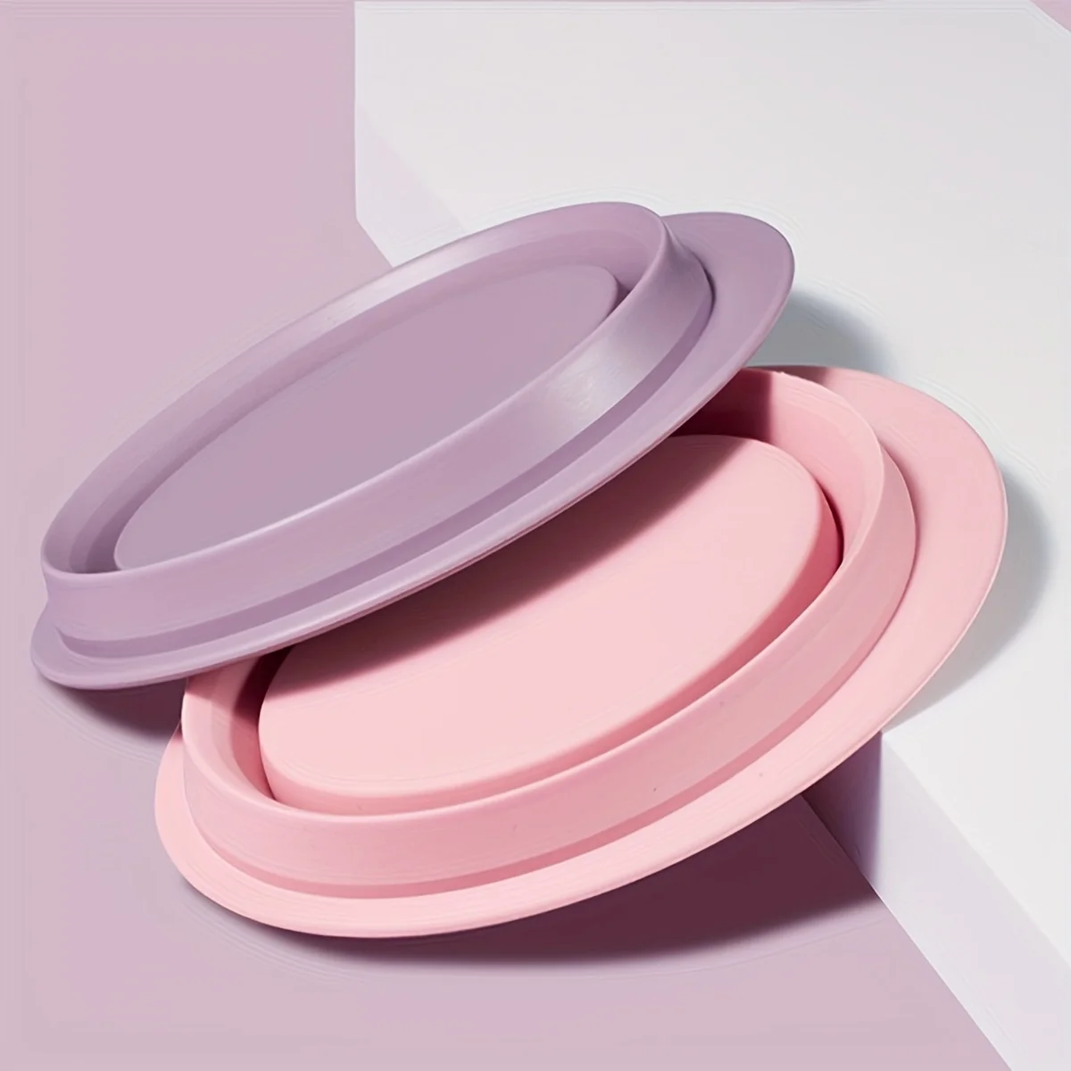 Silikonowa miska do czyszczenia pędzli do makijażu, wielofunkcyjna i składana, może być używana do czyszczenia gąbek do makijażu, pędzli do makijażu itp.