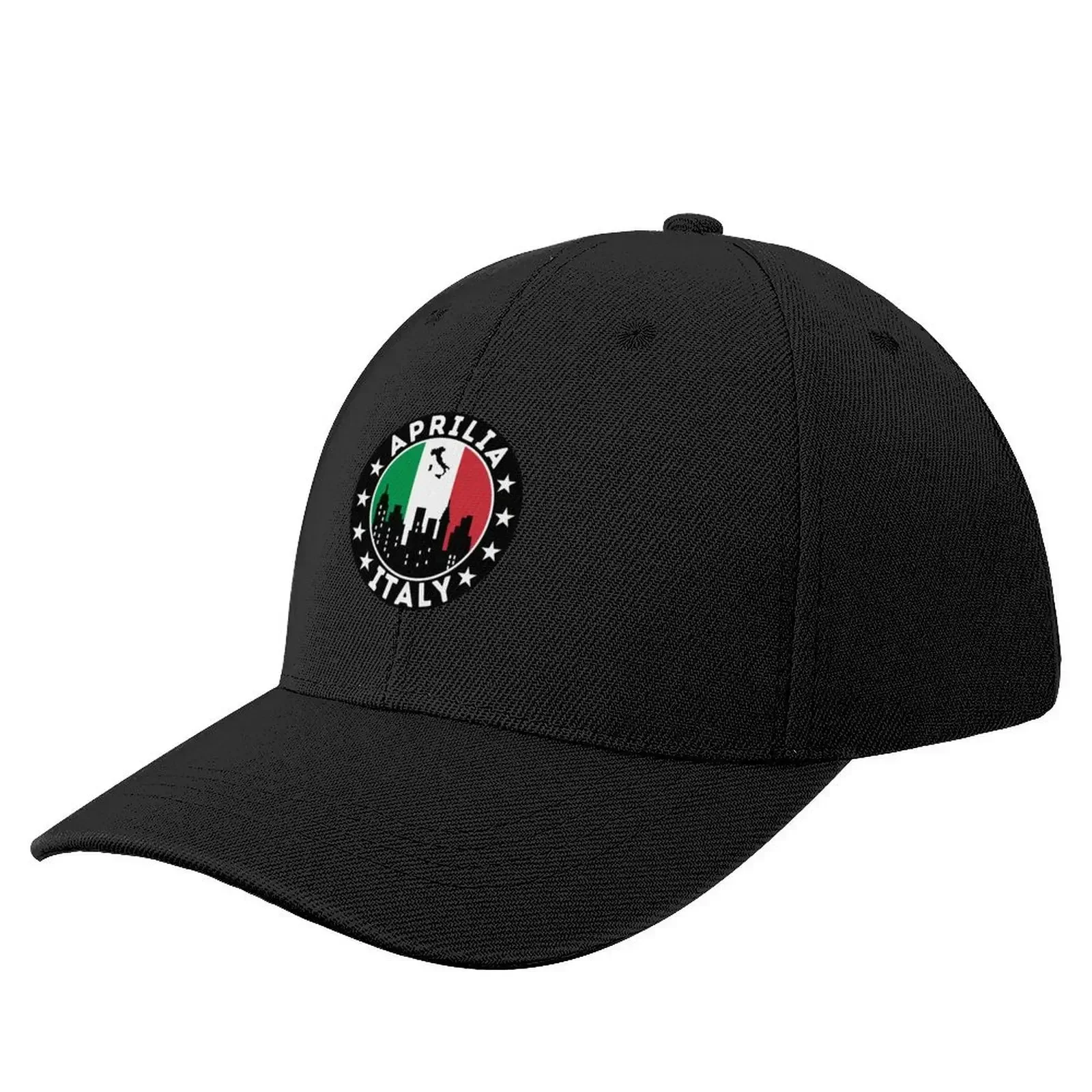 Aprilia City Skyline, Italian Flag Baseball Cap Luxury Cap Golf Hat Man Men's Caps Women's