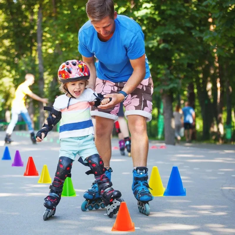 5PCS Hot Sale Colorful Marker Cones Soccer Agility Training Cones Football Marker Cones Cheap Price Portable Football