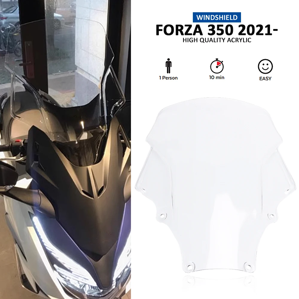 

New Motorcycle Adjustable Windscreen Windshield Covers Screen Wind Deflector For Honda FORZA350 Forza350 Forza FORZA350 Nss350