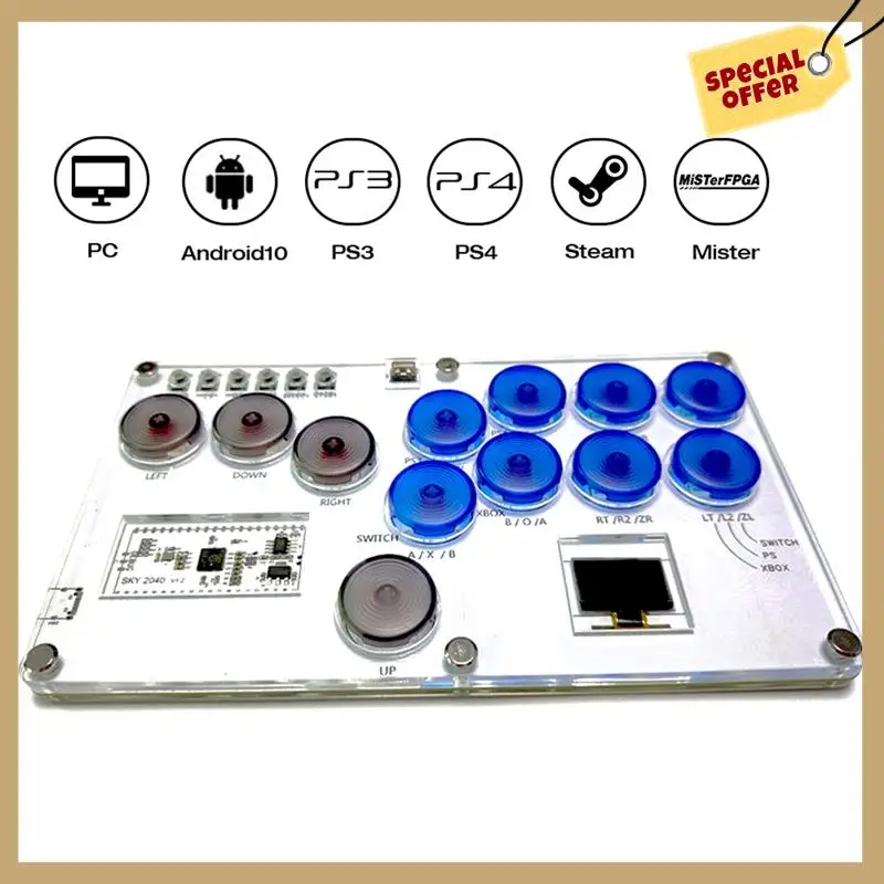 

Arcade Joystick Hitbox Street Fighter Controller Fight Stick Game Controller Mechanical Button For PC/PS4/Switch-WMAN