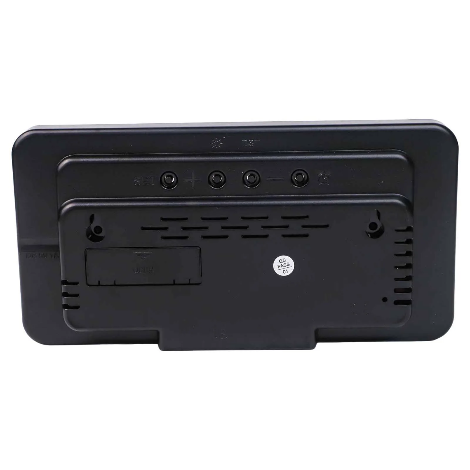 

For Bedroom For Home Brushed Clock Digital Wall Clock Home Decor Temperature Display Automatic Photosensitivity