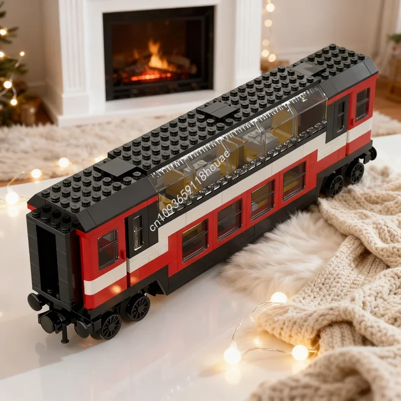 

276pcs MOC Club Car Based High Speed City Express Train Model Building Blocks Toy Construction Christmas Gift Education Brick