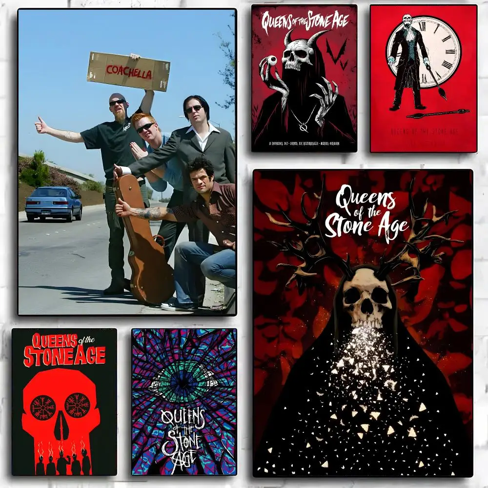 Band Queens Of The Stone Age Poster Painting And Print Wall Art Picture For Home Room Decor Gifts
