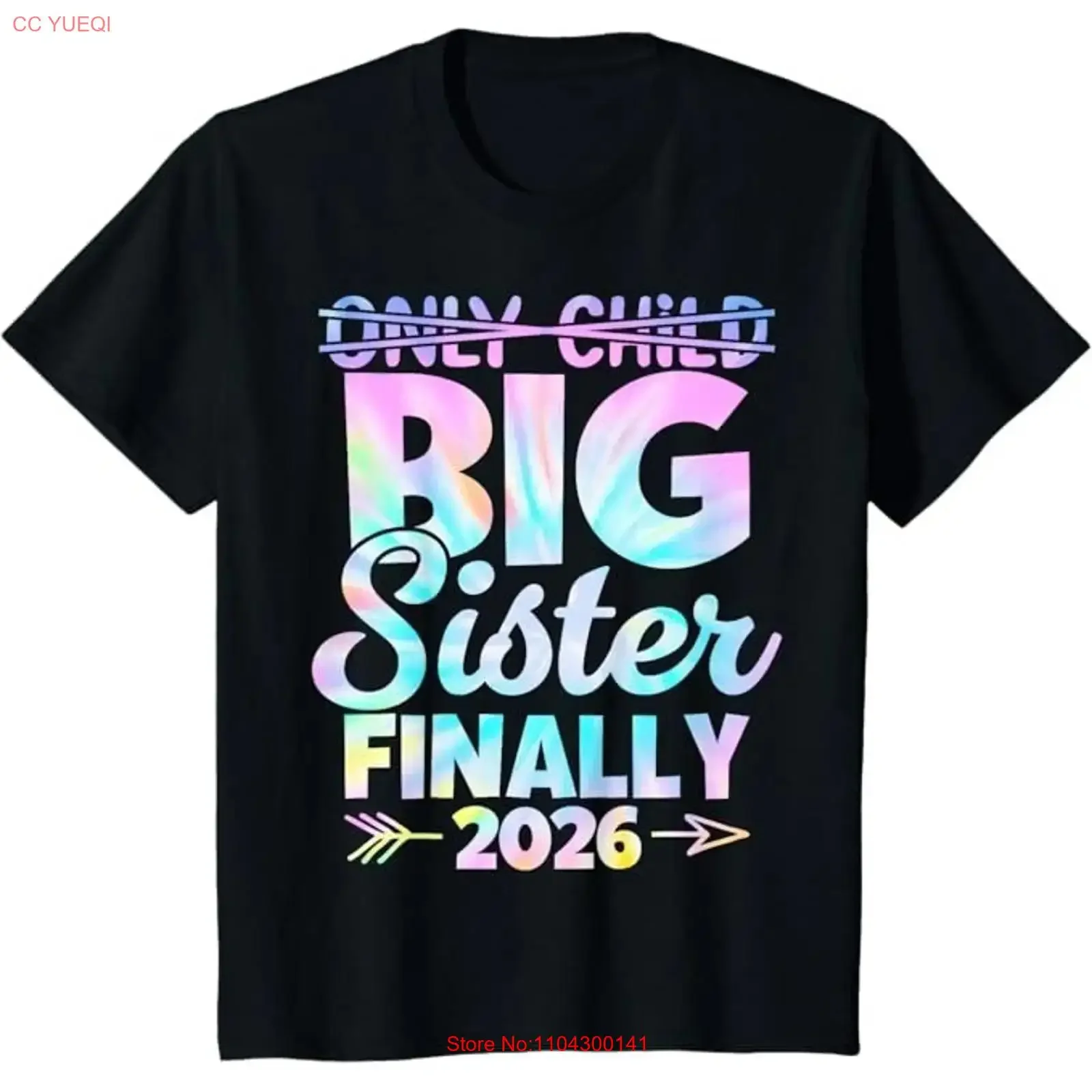 Only Child Expires 2026 Promoted to Big Sister Finally T Shirt long or short sleeves vintage Washed Comfortable Soft homme