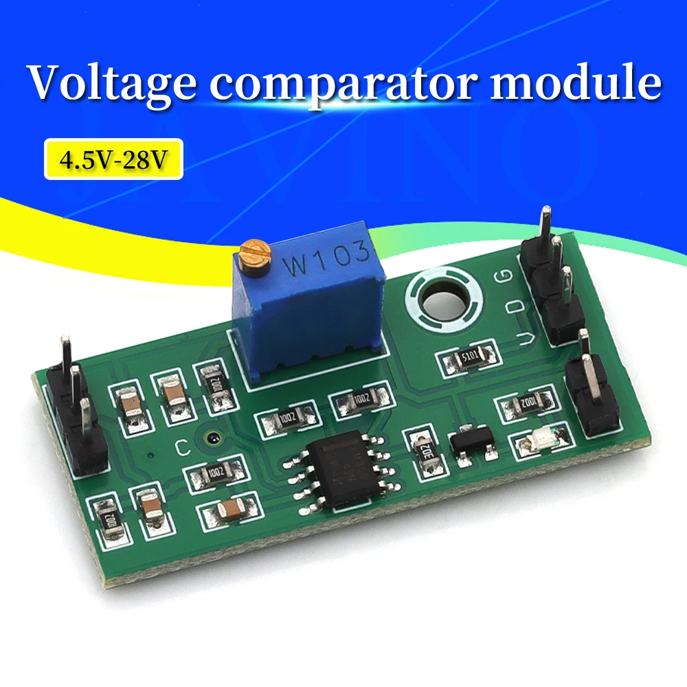 

1/5/10Pcs LM393 3.5-24V Voltage Comparator Module High Level Output Analog Comparator Control With LED Indicator